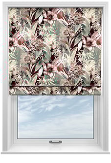 Bali, Red - Twist&Fit Roman Blind